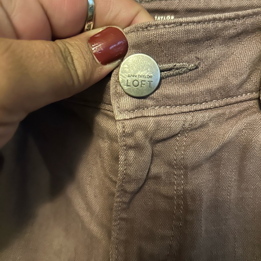 Loft Women's Curvy Skinny Jeans in Light Brown - Picture 5 of 10